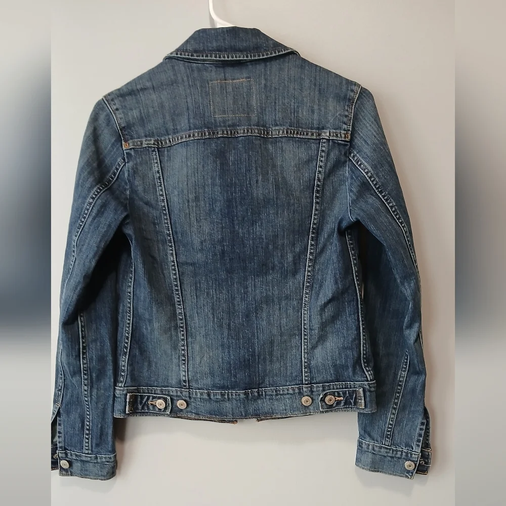 Levi's Jean Jacket Women's Small Coastal Cowgirl Trucker Denim - Picture 6 of 6
